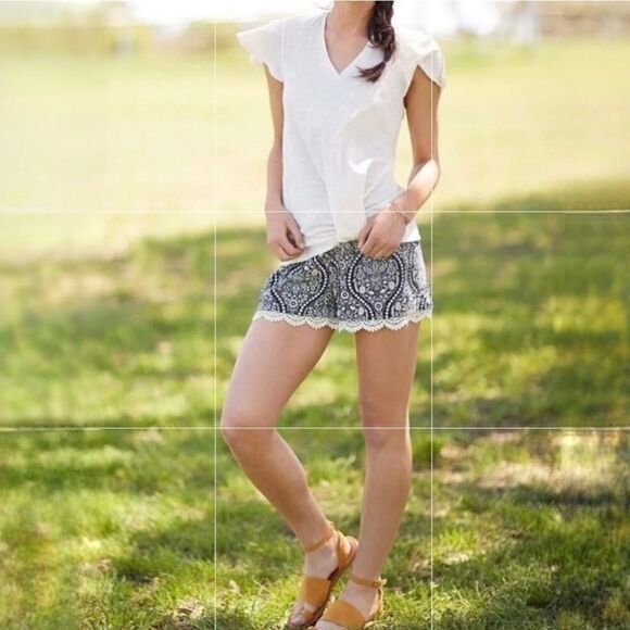 Matilda Jane White Pure Country Tee Flutter Sleeve Joanna Gaines - Picture 3 of 14